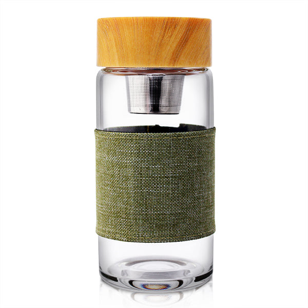 Travel Glass Infuser Flask